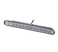 HELLA 2DA 959 071-037 Luz de freno adicional - LED - 12V - Montaje - Color de tulipa: transparente - Color LED: rojo - Cable: 2500mm - Conector: extremos de cable abiertos - posterior