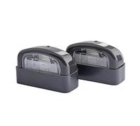 HELLA 2KA 001 386-281 Piloto de matrícula - 12V - montaje exterior - Color de tulipa: transparente - Conector: Conector plano - posterior/izquierda/derecha