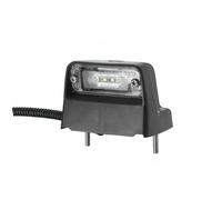 HELLA 2KA 010 278-137 Piloto de matrícula - LED - 24V - montaje exterior/atornillado - Color de tulipa: transparente - Cable: 1000mm - Conector: Conector DEUTSCH - derecha/izquierda - Cant.: 36