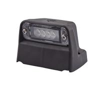 HELLA 2KA 010 278-321 Piloto de matrícula - LED - 12V - montaje exterior/Conexión roscada - Color de tulipa: transparente - Conector: Conector plano - Montaje lateral ext./exterior - Cant.: 1