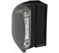 HELLA 2KA 959 640-607 Piloto de matrícula - LED - 12/24V - montaje exterior - Color de tulipa: transparente - Color LED: transparente - Cable: 2500mm