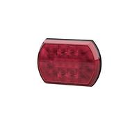 HELLA 2NE 013 344-001 Piloto antiniebla posterior - Shapeline Tech - LED - 12/24V - atornillado - Color de tulipa: rojo - Conector: AMP - 2polos - derecha/izquierda