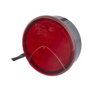 HELLA 2NE 964 169-341 Piloto antiniebla posterior - LED - 24V - montaje exterior - Color de tulipa: rojo - Cable: 500mm - Conector: extremos de cable abiertos - derecha/izquierda