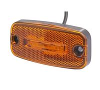 HELLA 2PS 345 600-001 Luz de delimitación lateral - LED - 12V | Remolque - Caravana - LED - 12 V - Conexión rosca/montaje - ADR/GGVS - Cable: 500 mm - Conector: extremos de cable abiertos