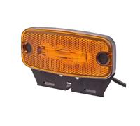 HELLA 2PS 345 600-061 Luz de delimitación lateral - LED - 12V | Remolque - Caravana - LED - 12 V - Conexión rosca/montaje - ADR/GGVS - Cable: 500 mm - Conector: extremos de cable abiertos