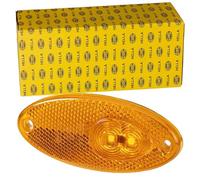 HELLA 2PS 964 295-051 Luz de delimitación lateral - LED - 24V - Conexión roscada/montaje exterior - Color de tulipa: amarillo - Color LED: amarillo - Cable: 500mm - derecha/izquierda - Cant.: 1