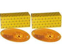 Hella 2PS 964 295-051 Luz de delimitación lateral - LED - 24V - Conexión roscada/montaje exterior - Color de tulipa: amarillo - Color LED: amarillo - Cable: 500mm - derecha/izquierda - Cant.: 1