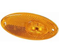 HELLA 2PS 964 295-057 Luz de delimitación lateral - LED - 24V - montaje exterior - Color de tulipa: amarillo - Cable: 500mm - izquierda/derecha - Cant.: 80
