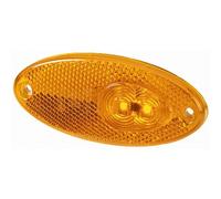 HELLA 2PS 964 295-057 Luz de delimitación lateral - LED - 24V - montaje exterior - Color de tulipa: amarillo - Cable: 500mm - izquierda/derecha - Cant.: 80