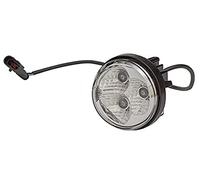 HELLA 2PT 009 599-111 LED-Luz diurna - 90mm - 24/12V - redondo - Color de tulipa: transparente - Color LED: blanco - Cable: 500mm - Conector: AMP - izquierda - Cant.: 1