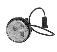 HELLA 2PT 009 599-141 LED-Luz diurna - 90mm - 12/24V - redondo - Color de tulipa: transparente - Color LED: blanco - Cable: 500mm - Conector: AMP - derecha - Cant.: 1