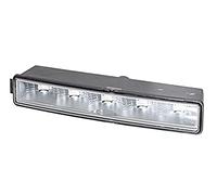 HELLA 2PT 010 043-041 LED-Luz diurna - LEDayLine - 24V - recto - Color de tulipa: transparente - Color LED: blanco - Cable: 500mm - Conector: AMP - derecha - Cant.: 1