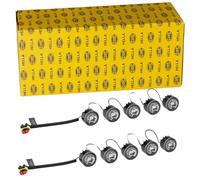 HELLA 2PT 010 458-701 LED-Juego de luces circulación diurna - LEDayFlex - 12/24V - redondo - Montaje - Color de tulipa: transparente - Cable: 120mm - Frontal del vehículo - Kit