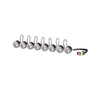 HELLA 2PT 177 696-761 LED-Juego de luces circulación diurna - LEDayFlex - 24/12V - redondo - Montaje - Color de tulipa: transparente - Cable: 120mm - Frontal del vehículo - Kit