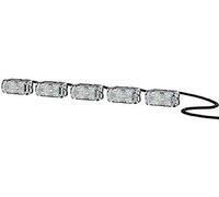 HELLA 2PT 980 789-051 LED-Luz diurna - LEDayFlex II - 12V - recto - Color de tulipa: transparente - Color LED: blanco - Cable: 2800mm - ambos lados - Cant.: 1
