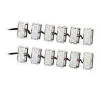 HELLA 2PT 980 789-861 LED-Juego de luces circulación diurna - LEDayFlex II - 12V - rectangular - Montaje - Color de tulipa: transparente - Cable: 2800mm - Frontal del vehículo - Kit