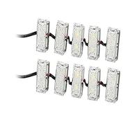 HELLA 2PT 980 789-901 LED-Juego de luces circulación diurna - LEDayFlex II - 24V - rectangular - Montaje - Color de tulipa: transparente - Cable: 2800mm - Frontal del vehículo - Juego