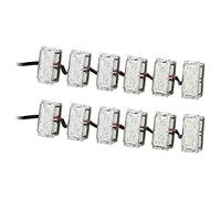 HELLA 2PT 980 789-941 LED-Juego de luces circulación diurna - LEDayFlex II - 24V - rectangular - Montaje - Color de tulipa: transparente - Cable: 2800mm - Frontal del vehículo - Kit