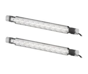 HELLA 2PT 980 880-811 LED-Juego de luces circulación diurna - Strip Lamp - 12V - recto - Montaje - Color de tulipa: transparente - Cable: 2500mm - Frontal del vehículo - Kit
