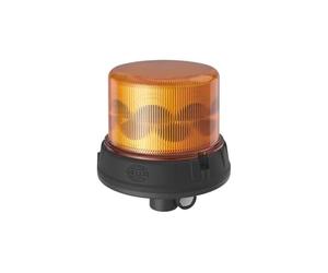 HELLA 2RL 099 979-011 - Baliza LED giratoria - K-LED Nano 80-12/24V - amarillo (ámbar) - cuello de tubo - conector: manguito terminal de hoja - Cantidad: 1