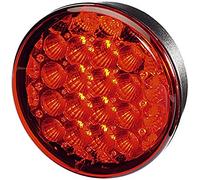 HELLA 2SB 344 200-081 Piloto posterior - LED - 24/12V - montaje exterior/atornillado - Color de tulipa: rojo - Cable: 500mm - Conector: extremos de cable abiertos - derecha/izquierda - Cant.: 1