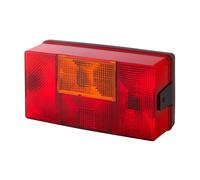 HELLA 2SD 006 040-131 Piloto posterior - Lámparas incandescentes - 12/24V - montaje exterior - Color de tulipa: rojo/amarillo - Conector: Conector plano - izquierda - Cant.: 1