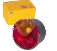 HELLA 2SD 964 169-111 Piloto posterior - Lámparas incandescentes - 24/12V - montaje exterior/atornillado - Color de tulipa: rojo/amarillo - Conector: Conector plano - derecha/izquierda - Cant.: 1