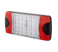 HELLA 2SD 980 602-211 Piloto posterior - DuraLED Combi - LED - 24/12V - montaje exterior/atornillado - Color de tulipa: transparente - Conector: Conector DEUTSCH - izquierda/derecha - Cant.: 1