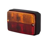 HELLA 2SD 997 131-051 Piloto posterior,Lámparas incandescentes,12V,montaje exterior,atornillado,Color de tulipa: rojo,amarillo,Conector: Coenctor schuko,izquierda,derecha,Cantidad:1