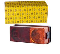 HELLA 2SD 998 531-067 Piloto posterior - Lámparas incandescentes - 12/24V - montaje exterior/atornillado - Color de tulipa: rojo/amarillo - Conector: Conector plano - izquierda/derecha - Cant.: 68