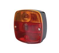 HELLA 2SE 002 514-171 Piloto posterior - Lámparas incandescentes - 24/24V - montaje exterior/atornillado - Color de tulipa: rojo/amarillo - Conector: contacto roscado - izquierda/derecha - Cant.: 1