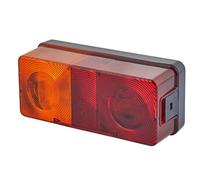 HELLA 2SE 002 582-071 Piloto posterior,Lámparas incandescentes,12V,montaje exterior,atornillado,Color de tulipa: rojo,amarillo,Conector: contacto roscado,izquierda,Cantidad: 1
