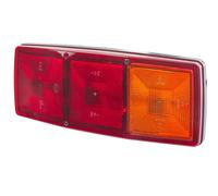 HELLA 2SE 003 167-041 Piloto posterior - Lámparas incandescentes - 12V - Montaje/atornillado - Color de tulipa: rojo/amarillo - Conector: Conector plano - derecha - Cant.: 1