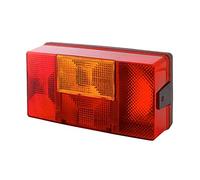 HELLA 2VA 006 040-071 Piloto posterior - Lámparas incandescentes - 24/12V - montaje exterior - Color de tulipa: rojo/amarillo - Conector: Conector plano - izquierda - Cant.: 1