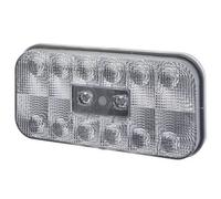HELLA Piloto posterior - LED - 12V - montaje exterior/atornillado - ECE/ADR/GGVS - Color de tulipa: rojo/transparente - Conector: Conector redondo - derecha/izquierda - Cant.: 1 - 2VA 011 900-011
