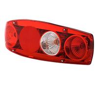 HELLA 2VA 341 419-147 Piloto posterior,Caraluna II,Lámparas incandescentes,12V,Montaje,atornillado,Color de tulipa: rojo,Conector: Conector plano,derecha,Cantidad: 10