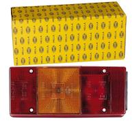 HELLA 2VB 007 547-171 Piloto posterior - Lámparas incandescentes - 12V - montaje exterior - Color de tulipa: rojo/amarillo - Conector: Conector plano - izquierda - Cant.: 1