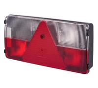HELLA 2VB 341 032-121 Piloto posterior,Lámparas incandescentes,12V,atornillado,montaje exterior,Color de tulipa: transparente,Conector: Conector redondo,derecha,Cantidad: 1