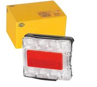 HELLA 2VB 980 720-401 Piloto posterior - LED - 24/12V - montaje exterior/atornillado - Color de tulipa: rojo/transparente - Cable: 500mm - Conector: Conector DEUTSCH - derecha/izquierda - Cant.: 1