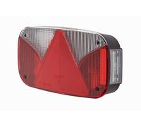 HELLA 2VB 998 232-131 Piloto posterior - Lámparas incandescentes - 12V - montaje exterior/atornillado - Color de tulipa: blanco/rojo - Conector: Conector redondo - izquierda - Cant.: 1