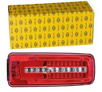 HELLA 2VD 012 381-211 Piloto posterior,Truck Full LED,LED,24V,montaje exterior,atornillado,Color de tulipa: transparente,rojo,Color LED: rojo,blanco,amarillo,Cable: 500mm,Conector:HDSCS,Conector:AMP