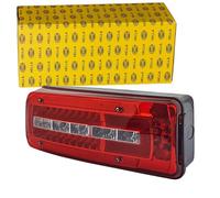 HELLA 2VD 012 381-351 Piloto posterior,Truck Full LED,LED,24V,montaje exterior,atornillado,Color de tulipa: transparente,rojo,Color LED: blanco,amarillo,rojo,Cable: 500mm,Conector: DIN Bajonett