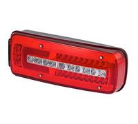 HELLA 2VP 012 381-321 Piloto posterior,Truck Full LED,LED,24V,montaje exterior,atornillado,Color de tulipa: transparente,rojo,Color LED: rojo,amarillo,blanco,Cable: 500mm,Conector: DIN Bajonett