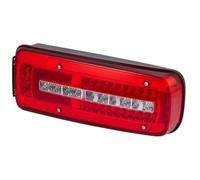 HELLA 2VP 012 381-321 Piloto posterior,Truck Full LED,LED,24V,montaje exterior,atornillado,Color de tulipa: transparente,rojo,Color LED: rojo,amarillo,blanco,Cable: 500mm,Conector: DIN Bajonett