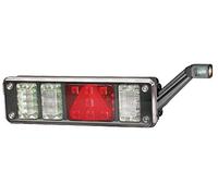 HELLA Piloto posterior - LED - 24V - montaje exterior/atornillado - ECE/ADR/GGVS/sin SAE - Color de tulipa: transparente - Conector: EasyConn 1 x 7/EasyConn 4 x 2 - 2VP 340 960-121