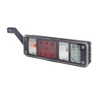 HELLA 2VP 340 961-131 Piloto posterior - Híbrida - 24V - rectangular - montaje exterior - Conector: EasyConn 1 x 7/EasyConn 4 x 2 - Conector: Macho - 7/8polos - izquierda