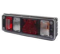 HELLA 2VP 340 961-421 Piloto posterior,Híbrida,24V,montaje exterior,atornillado,Color de tulipa: transparente,Conector: DIN-Bajonett 1 x 7,Superseal 4 x 2,Conector: Macho,derecha,Cantidad: 1