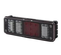 HELLA 2VP 340 966-411 Piloto posterior - LED - 24V - rectangular - montaje exterior - Conector: DIN Bajonett 7 pol./Superseal 2 pol. - izquierda