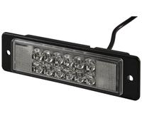 HELLA LED Rotativo - Luz de aviso, de destellos - WL-LED - 24V - amarillo - Montaje/Conexión roscada - Cable: 800mm - Conector: extremos de cable abiertos - Cant.: 2 - 2XD 009 048-211