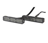 Hella LED Rotativo - Luz de aviso, de destellos - BST - 12V / 24V - blanco - montaje exterior/Conexión roscada - Cable: 860mm - Conector: extremos de cable abiertos - Juego - 2XD 012 160-881